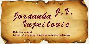 Jordanka Vujmilović vizit kartica